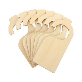 Perfeclan Pack of 7 Baby Wardrobe Dividers Blank Clothes Rack Divider Practical Clothes Size Divider Lightweight Wood for Wardrobe