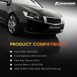 4 Pair Engine Cover Retainers & Shield Thumb Pins w/Screws Nuts – Compatible with Ford F150, Edge, Explorer – Replaces W716006-S439 & BB5Z-00817-A – Durable F150 Engine Cover Fasteners