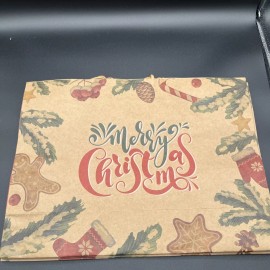 Unbranded Large Christmas Gift Bag - Merry Christmas Gingerbread Man