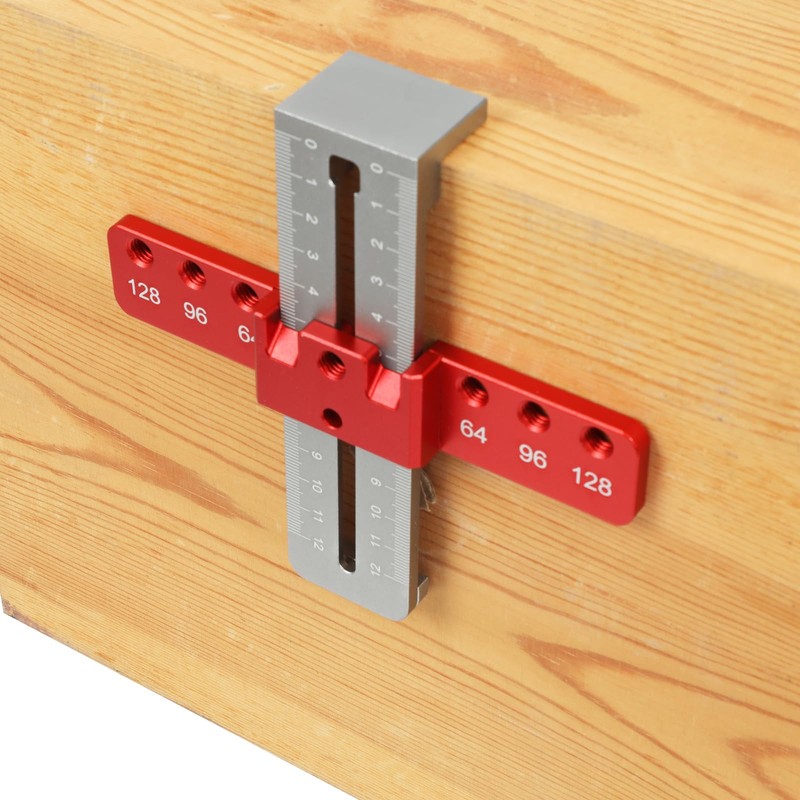 Kipokalor Cabinet Hardware Jig Tool,Aluminium Alloy Cabinet Handle Install Template