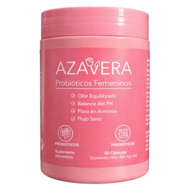 Probióticos Mujer 64 Billones  Prebióticos  Sin azúcar, Sin Gluten - 60 Cápsulas, soporte para higiene femenina  Azavera  Suplemento Alimenticio      