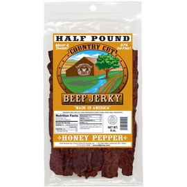 Buffalo Bills 8oz Honey Pepper Country Cut Beef Jerky Pack (made w/natural honey & black pepper)