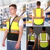 ProtectX 6 Pockets High Visibility Zipper Front Safety Vest with