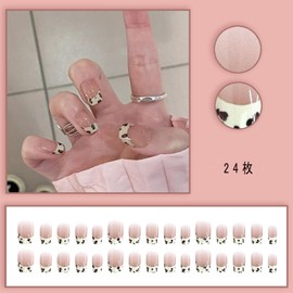XUZOO Nail Tip, Short and Long, Cute, Stylish, Popular, Simple, False Nails, Wedding, Bride, Nail Tip, Crystal, Pearl, Butterfly, 3D Nailtips, Hand Nail Tip, Nail Sticker, Nail Tool, Double Sided