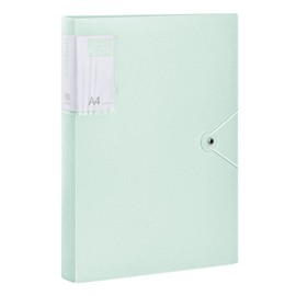 Display Book PP A4, Display Book A4 Presentation Folder with 60 Transparent Pockets, 31 x 24 cm Presentation Book, Practical A4 Display Folder for Art, Report Sheets, Letters, School, Offices (Green)
