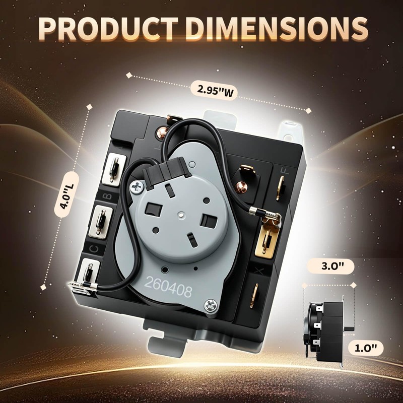 WE04X20089 Dryer Timer Compatible with GE Dryers Replacement for AP5806905