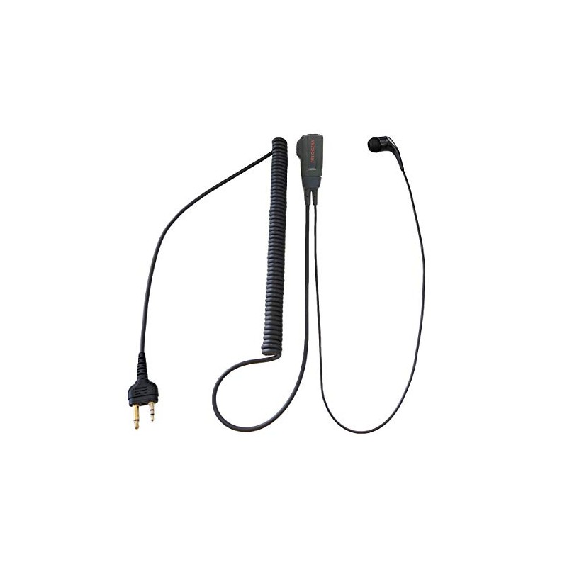 Alinco Compatible, Incom, Earphone Microphone, For 2 Pins, 2-Way In-Ear