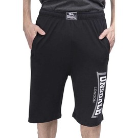 Lonsdale Men's Shorts Logo Jam - Sport Shorts - Black (Black), Medium (Manufacturer size: Medium)
