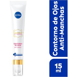 NIVEA Luminous630 Anti-Manchas Contorno de Ojos Anti-Ojeras (15 ml) - Enriquecido con Ácido Hialurónico y Cafeína para una Piel Luminosa sin Ojeras.