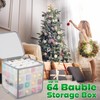 DECO EXPRESS Christmas Ornament Storage Box Christmas Decoration Storage Baubles