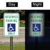 Mailitech Large (4 Pack) Reserved Parking Only Sign, 12x18 Inches