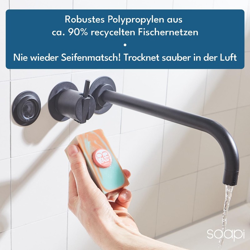 Soapi - Floating Soap Holder Magnet for Gluing - Wall