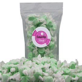 Gourmet Soft and chewy Salt Water Taffy Candies - Individually Wrapped - Bulk bags (Green Apple, 3 Pound (Pack of 1))