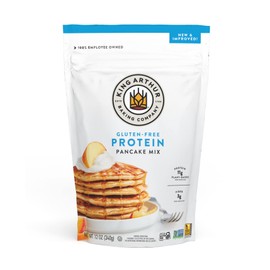 King Arthur Flour Gluten Free Protein Pancake Mix, Non-GMO Project Verified, No Sugar Added, Non-Dairy, 12 Oz (Pack of 1)
