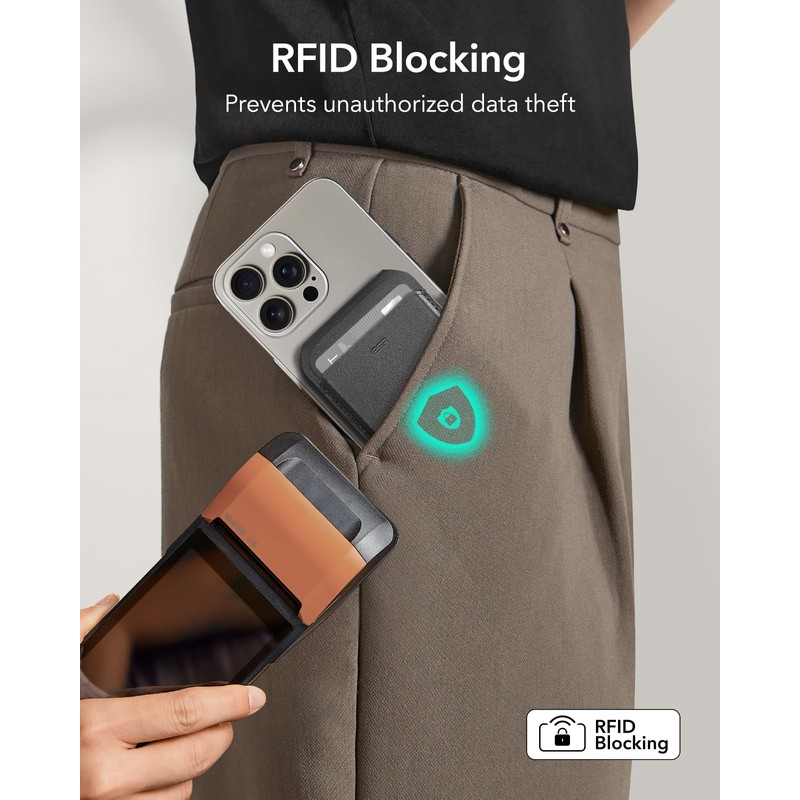 ESR Upgraded for MagSafe Wallet, 5 Card Holder, RFID Blocking,