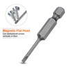 sourcing map 5pcs SL2.5 Magnetic Slotted Screwdriver Bits 2.5mm S2