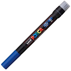 Posca Marker Brush in Blue, Posca Pens for Art Supplies, School Supplies, Rock Art, Fabric Paint, Fabric Markers, Paint Pen, Art Markers, Posca Paint Markers
