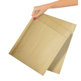 ABC Pack of 25 Kraft Padded Bubble Mailers 9.5 x 13 Natural Brown Kraft Bubble Envelopes 9 1/2 x 13 Peel and Seal Envelopes Bulk Shipping Bags for Mailing Packing Moving, Wholesale Price