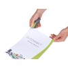 Q-Connect Mini Plastic Stapler Grey/Green (Capacity: 12 sheets of 80gsm