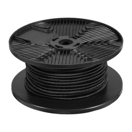 VEVOR Bungee Cord Roll, 3/8’’ X 120ft Elastic Cord, 100% Stretch Elastic Bungee Shock Cords for Cargo, Tarps, Camping, Kayak Deck and Crafting, Black