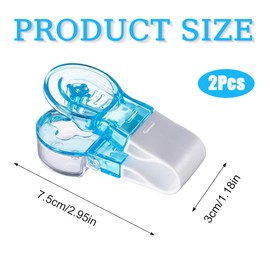 2 Pcs Pill Popper for Blister Packs, Portable Pill Taker, No Touch Easy to Take Pill Out, Tablet Pack Opener Assistance Tool for Seniors, Limited Mobility or Arthritis Sufferers