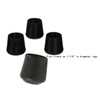 AKOAK 4 Pieces Table Chair Rubber Leg Tips Caps,1-1/4 Inch,Black