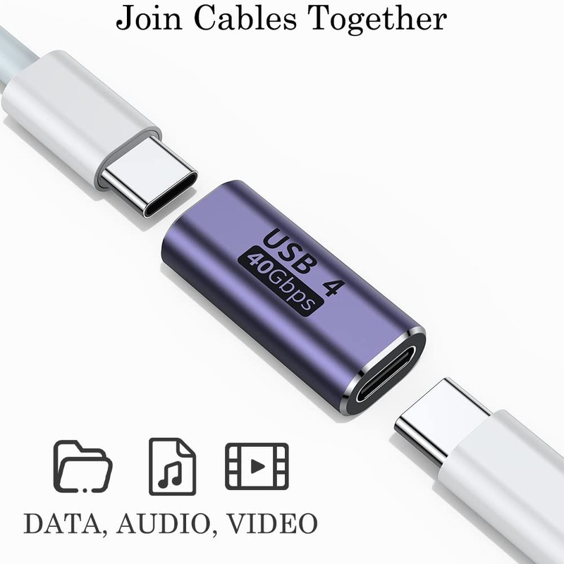 AuviPal USB C Coupler (2 Pack), USB Type C Female