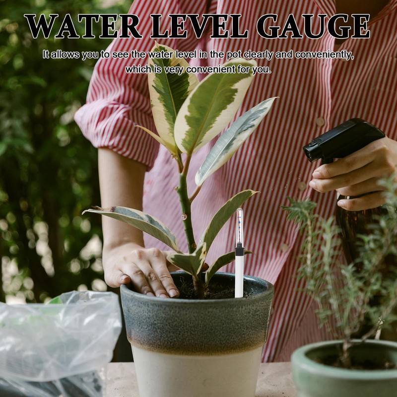 DOITOOL Water Level Indicator 4 Pieces Plant Water Meter Reminder