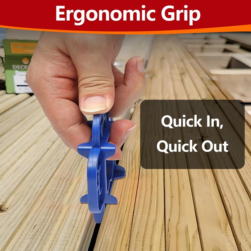 12 Packs 4-in-1 Multi-Size Deck Spacers Tool (5/32", 3/16", 1/4",