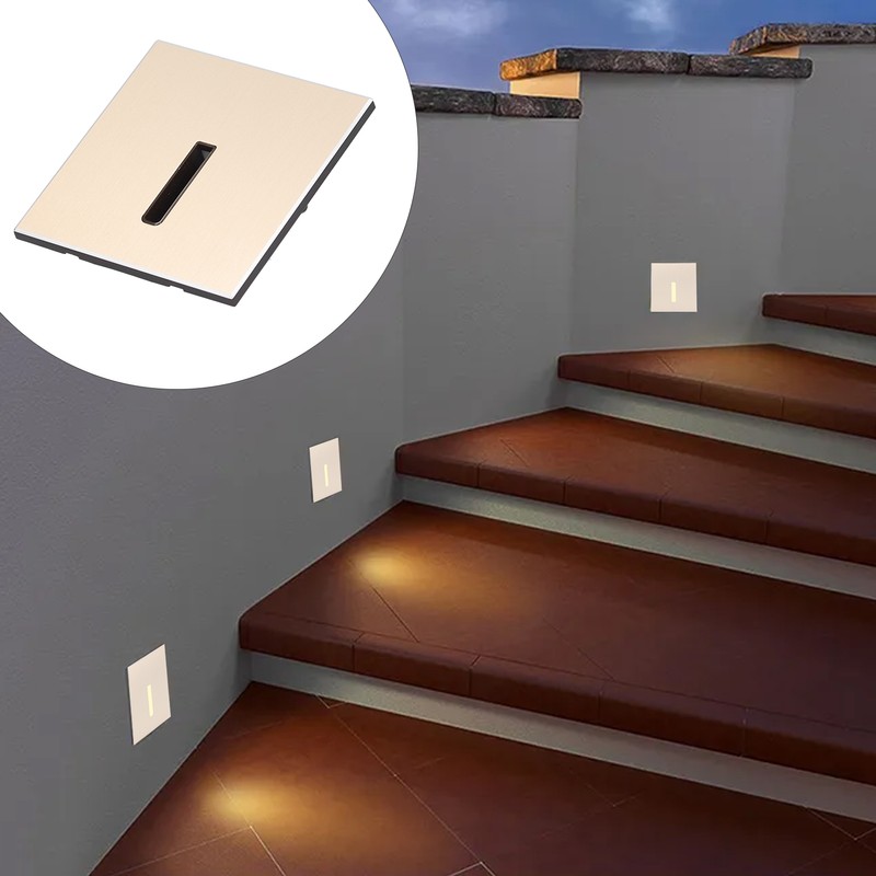 3000K LED Stair Light Stairway Hallway Corner Understep Light for