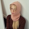 Imported Cashmere Handmade Alpaca Wool Blend Classic Knit Balaclava lf1733 One Size/Light Blue 4ea