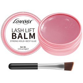 Lomansa Lash Lift Glue Balm Eyelash Glue Fruit Flavor 2 in 1 Lifting Curling Adhesive for Lash Perm Kit (Rose)