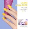 CANNI- JUEGO DE ESMALTES DE UÑAS EN GEL AMARILLO DE