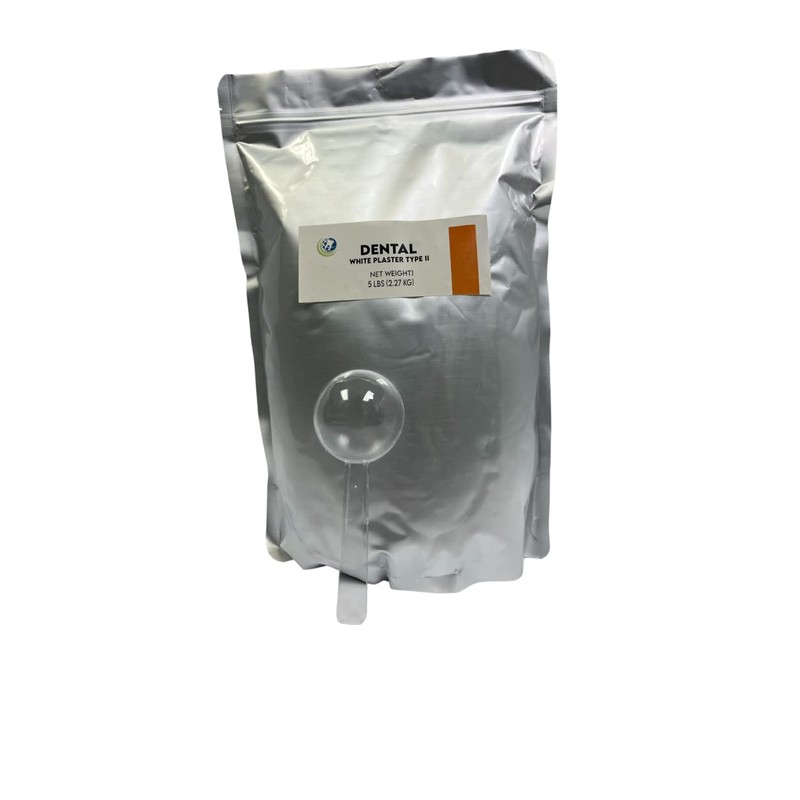 White Dental Lab Plaster with Scoop for Dental Cast Fabrication,