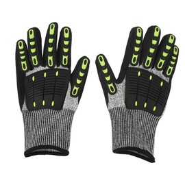 1 Pair Cut Resistant TPR Protective Impact Gloves Men Women Soft Breathable Outdoor Cycling Gloves L