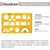 Liquidraw Geometry Shapes Template Stencil Protractor Circle Ellipse Oval Triangle