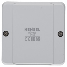 Hensel DE 9340 Cable Junction Box Wet Room Socket IP 55 to 4 mm² 3 Phase 6 mm² 1 Phase without Clamp Pack of 2