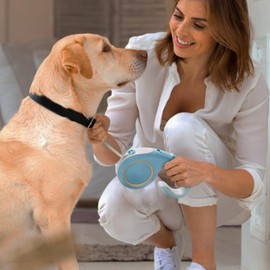 Dog Leashes - Dog Leashes Retractable for Medium Pets,Anti-Slip Handle Heavy Duty Pet Rope Lock Button Cats Harness for Hiking, Walking & Running