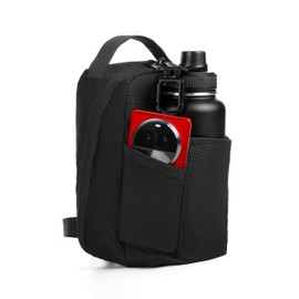 Strongholden Magnetic Gym Bag for Sport, Water Bottle Sling Bag for Men and Women, Magnetic Bag for Gym - Keep Your Items off the Dirty Gym Floor With Magnetic Water Bottle Holder (Black)