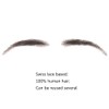 False Eyebrows, HiDoLa 100% Human Hair Artificial Real Hair Handmade