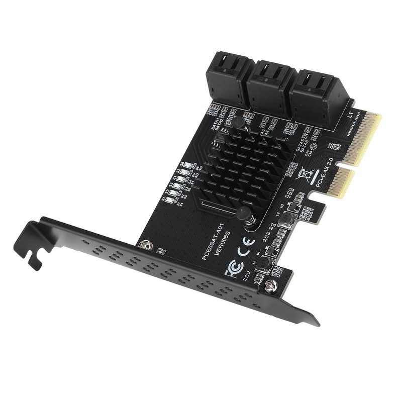 Expansion Card PCIE to 6Port SATA3.0 Hard Disk 6G PCIE3.0
