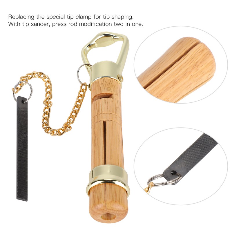 Wooden Tip Clamp Billiard Snooker Cue Repairing Tool Rod Helper