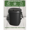 Garoopion Leakproof Car Trash Can, 1.9 Gallon Soft Silicone Hanging