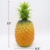 Yarrkc 12" Large Artificial Pineapple Fruit Ornament, Fake Pineapple Display