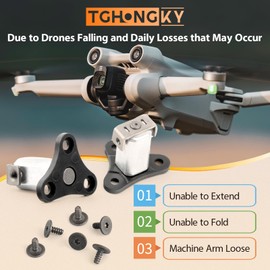 TGHongKy 2 Pieces Drone Front Arm Shaft Replacement for DJI Mini 3 Front Arm Pivot Point Replacement Parts for DJI Mini 3 Pro with Tool Kit and 6 Pieces Front Arm Shaft Screw