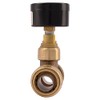 SharkBite 3/4 Inch Pressure Gauge Tee, Push to Connect Brass