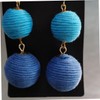 FOMIYES Bohemian Ball Drop Earrings with Thread Design Lightweight Dangle