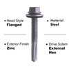 U-Turn Fasteners Self Tapping Screws - #12-24 x 1-1/2" Hex