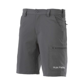 HUK Men's Next Level 10.5" | Quick-drying Performance Fishing With Upf 30+ Sun Protection Short, Charcoal - 10.5", S UK