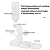 HERCOCCI Rabbit Hay Food Bin Feeder and Bunny Water Bottle
